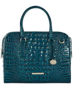 Кожаная сумка-портфель Marissa Steel Melbourne Brahmin, зеленый