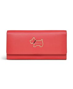 Кожаный мини-кошелек с клапаном Heritage Dog Outline Radley London, красный