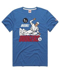 Мужская футболка Royal Los Angeles Dodgers x Topps Tri-Blend Homage, синий