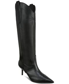 Женские ковбойские сапоги Hayleigh на среднем каблуке I.N.C. International Concepts, цвет Black Smooth