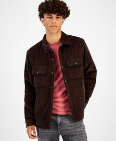 Мужская вельветовая куртка-рубашка Ricardo Sun + Stone, коричневый