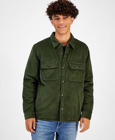 Мужская вельветовая куртка-рубашка Ricardo Sun + Stone, зеленый