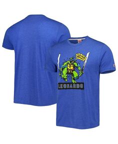 Мужская и женская футболка Royal Teenage Mutant Ninja Turtles Leonardo Tri-Blend Homage, синий