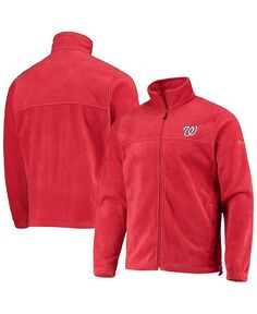 Мужская красная фланкерская куртка Washington Nationals с молнией во всю длину Columbia, цвет Red