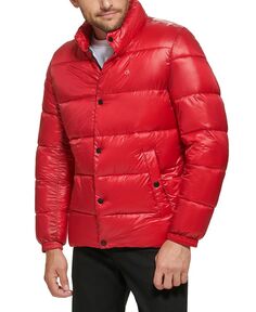 Мужская стеганая водостойкая куртка-пуховик Calvin Klein, красный