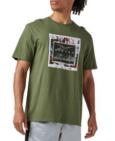 Мужская футболка с рисунком BB Fracture Reebok, зеленый