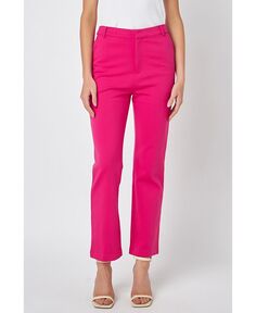 Женские трикотажные брюки с завышенной талией English Factory, розовый