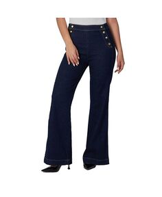 Женские джинсы-клеш STEVIE-DRB2 с высокой посадкой Lola Jeans, синий