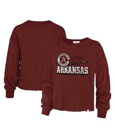 Женская футболка с длинным рукавом Cardinal Arkansas Razorbacks Bottom Line Parkway &apos;47 Brand, красный