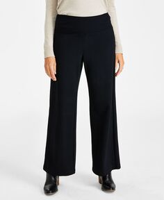 Миниатюрные широкие брюки без застежки Style &amp; Co, черный