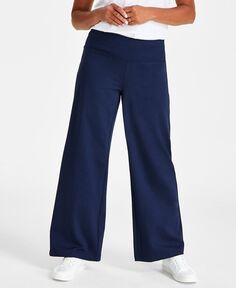 Миниатюрные широкие брюки без застежки Style &amp; Co, синий