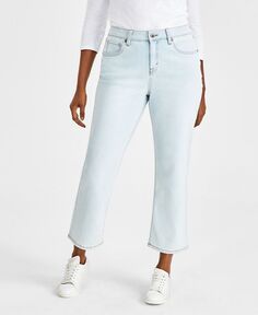 Женские джинсы-капри с пышной посадкой со средней посадкой Style &amp; Co, цвет Sedona Wash