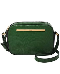 Кожаная сумка для фотоаппарата Liza Fossil, зеленый