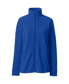 Женская флисовая куртка средней плотности с молнией во всю длину Lands&apos; End, цвет Cobalt