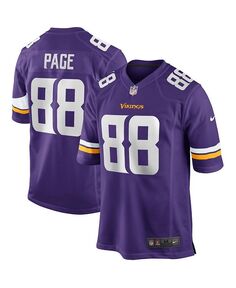 Мужская фиолетовая майка игрока пенсионера Alan Page Minnesota Vikings Game Nike, фиолетовый