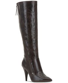 Женские классические ботинки Alessa до колена на молнии Vince Camuto, коричневый