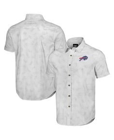 Мужская тканая рубашка на пуговицах с короткими рукавами из коллекции NFL x Darius Rucker от White Buffalo Bills Fanatics, белый