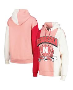 Женский пуловер с капюшоном Scarlet Nebraska Huskers Hall of Fame Colorblock Gameday Couture, красный