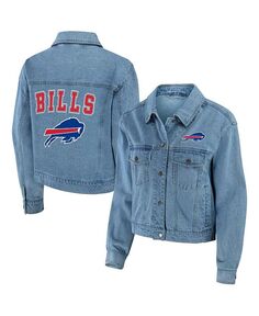 Женская джинсовая куртка на пуговицах Buffalo Bills WEAR by Erin Andrews, синий