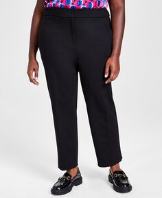 Компрессионные брюки прямого кроя больших размеров Bar III, черный