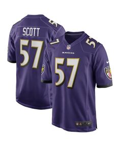Мужская фиолетовая майка для пенсионеров Bart Scott Baltimore Ravens Game Nike, фиолетовый