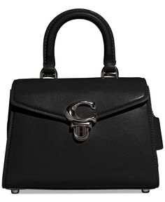 Маленькая сумка-портфель Sammy 21 Luxe из изысканной кожи COACH, черный