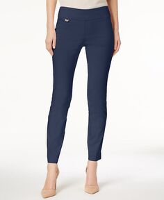 Женские узкие брюки без застежки с контролем живота, стандартной, короткой и длинной длины Alfani, синий