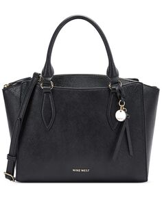 Женская сумка-портфель с узором пейсли Nine West, черный