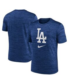 Мужская футболка с логотипом Royal Los Angeles Dodgers Velocity Performance Nike, синий