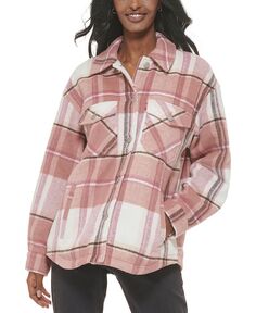 Женская куртка в клетку на пуговицах с молнией спереди Levi&apos;s, розовый Levis