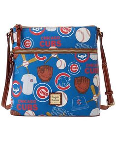 Женская сумка через плечо Chicago Cubs Game Day Dooney &amp; Bourke, синий