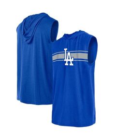 Мужской пуловер с капюшоном без рукавов Royal Los Angeles Dodgers New Era, синий