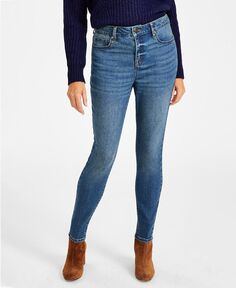 Женские джинсы скинни пышного кроя со средней посадкой, стандартной, короткой и длинной длины Style &amp; Co, синий