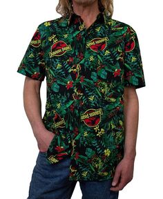 Мужская тканая рубашка с короткими рукавами и тропическим раптором Fifth Sun, мультиколор