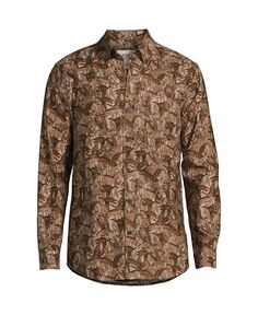Мужская флагманская фланелевая рубашка традиционного кроя Blake Shelton x Lands&apos; End, мультиколор