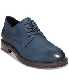 Мужские модельные туфли Berkshire Lug с простым носком Cole Haan, синий