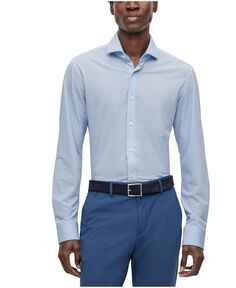Мужская структурированная рубашка Performance Hugo Boss, синий