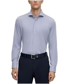 Мужская рубашка стандартного кроя Performance-Stretch Hugo Boss, цвет Open Blue