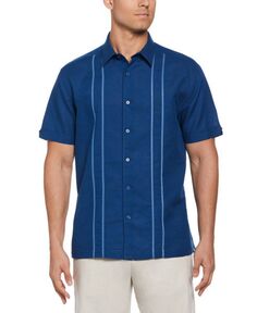 Мужская походная рубашка с короткими рукавами и пуговицами спереди Cubavera, синий