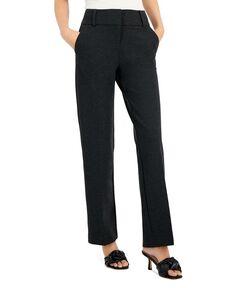 Женские брюки Ponté-вязание, короткие и эластичные. Длинный Alfani, серый
