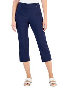 Женские укороченные брюки узкого кроя Bandleader JM Collection, цвет Intrepid Blue