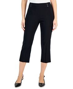 Женские укороченные брюки узкого кроя Bandleader JM Collection, черный