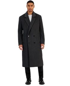Мужское шерстяное верхнее пальто INC International Concepts Conall I.N.C. International Concepts, серый