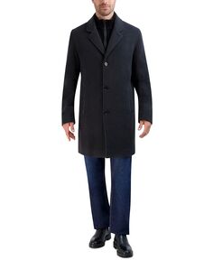 Мужское плюшевое автомобильное пальто-топпер Cole Haan, серый