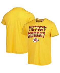 Мужская золотая футболка Kansas City Chiefs Victory Monday Tri-Blend Homage, золото