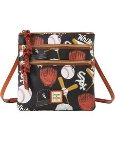 Женская сумка через плечо Chicago White Sox Game Day с тройной молнией Dooney &amp; Bourke, мультиколор