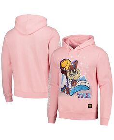 Мужской и женский розовый пуловер с капюшоном Looney Tunes Taz Tearin&apos; Up The Mountain Freeze Max, розовый