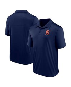 Мужская темно-синяя рубашка-поло с логотипом Detroit Tigers Fanatics, синий