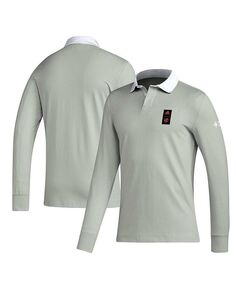 Мужская рубашка-поло с длинным рукавом Player Grey FC Cincinnati Travel 2023 adidas, серый