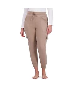 Женские брюки-карго для бега из флиса с завязками для отдыха BEARPAW, цвет Taupe gray